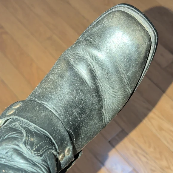 Black Leather Boots - Picture 3 of 16